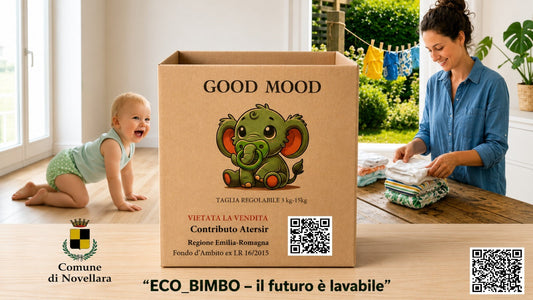 Comune di Novellara: distribuzione gratuita di kit pannolini lavabili e slip mestruali riutilizzabili