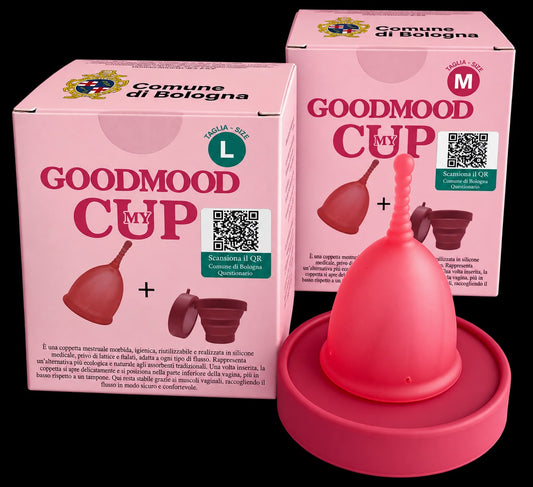 Il Comune di Bologna distribuisce la coppetta mestruale MyCup di Good Mood: presente alla Race for the Cure 2026