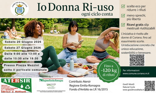 Comune di Coriano: kit pannolini lavabili e slip mestruali gratuiti per ridurre i rifiuti
