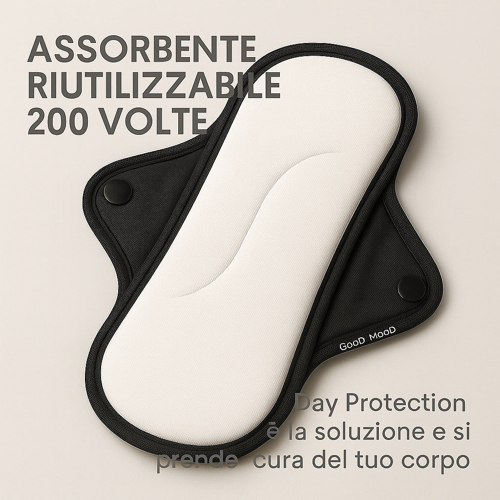 Good MooD Assorbente riutilizzabile  Pad Day Protection Dispositivo Medico di classe 1 n° 2877796 Reg. Ministero della Salute