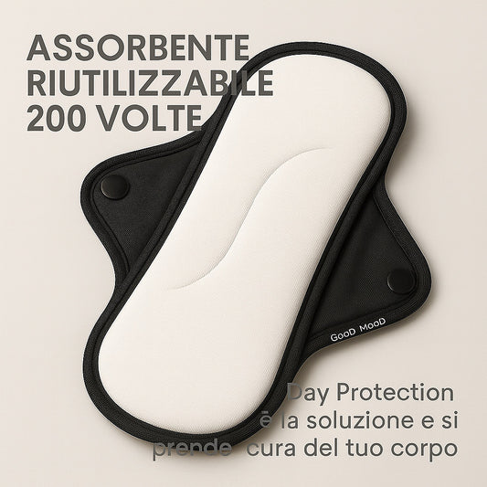 Good MooD Assorbente riutilizzabile  Pad Day Protection Dispositivo Medico di classe 1 n° 2877796 Reg. Ministero della Salute