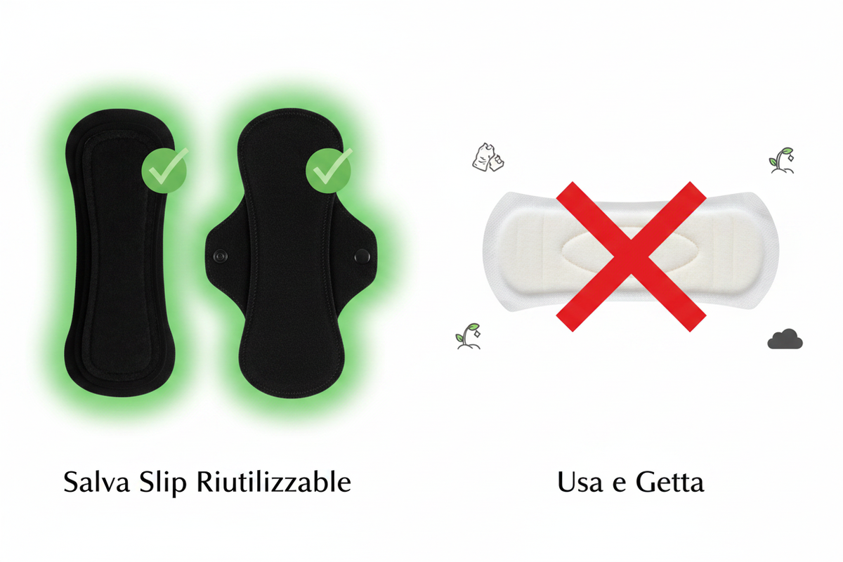 Salva Slip Riutilizzabile vs Usa e Getta